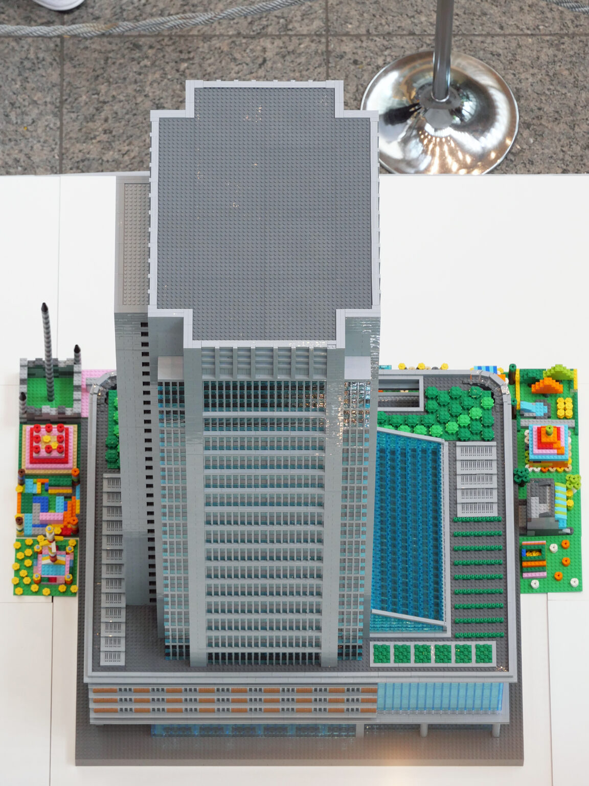 ジオラマ 市街地 100均 1/600 ミニチュア 団地 ビル 神社